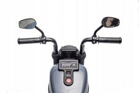 Motociklas FASTER, pilkas, chopper