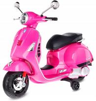 Vaikiškas paspirtukas su akumuliatoriumi Sun Baby Vespa MAXI, rožinis