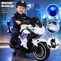 Policijos motociklas su šviečiančiu švyturėliu ir sirena A706-2