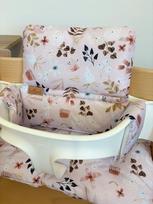 Vandeniui atsparios pagalvėlės Stokke Tripp Trapp 2in1, mažos, rožinės gėlės