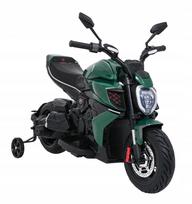 Vaikiškas motociklas Ramiz Ducati Diavel, žalias