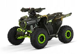 Vaikiškas keturratis HULK 125CC, automatinis, 8 colių ratai, matinis juodas / fluo žalias, RS-LINE