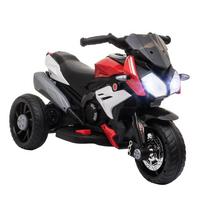 Vaikiškas elektrinis motociklas su akumuliatoriumi ir lempute