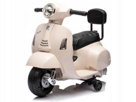 Elektrinis paspirtukas vaikams SUN BABY Vespa su atlošu, baltas