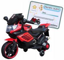 Vaikiškos motociklo LED lemputės „Chaser“, raudonos