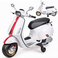 Vaikiškas elektrinis paspirtukas VESPA su PA0344 akumuliatoriumi ir melodijomis