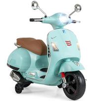 Vaikiškas elektrinis motociklas VESPA, mėlynas, 3–6 metų, 30 W