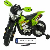 Vaikiškas akumuliatorinis „CROSS“ motociklas su LED žibintais ir garsais
