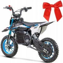 Vaikiškas elektrinis mini krosinis motociklas XTR e-702s, 800 W, mėlynas, nuo 6 metų