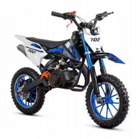 Vaikiškas mini krosinis motociklas su 50cc benzininiu varikliu ir elektriniu starteriu
