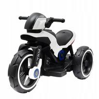 Vaikiška elektrinė motociklo baterija Baby Mix POLICE, balta