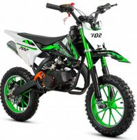Vaikiškas mini krosinis motociklas XTR 702, benzininis, žalias, nuo 6 metų