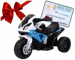 Vaikiška BMW motociklo dešinė LED žibinto baterija, mėlyna