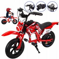 Vaikiškas elektrinis motociklas JKING C6, 300W, 16 km/val., 25,2V, 2600mAh, 12", LED