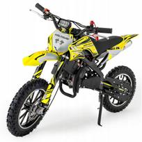 Vaikiškas 49CC krosinis motociklas, elektrinis starteris, LED žibintai, iki 35 km/val.