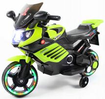 Vaikiškas elektrinis motociklas su LED ratais ir garso efektais HIT SOUNDS