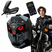 Motociklininko LED kuprinė su ekranu ir Bluetooth valdymu per programėlę