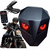 Motociklo kuprinė su LED ekranu, akimis ir Bluetooth programėle, juoda