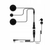 Ausinės su mikrofonu uždaram šalmui, Motorola/Yaesu/HYT, Plug M