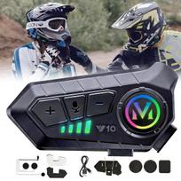 Belaidės ausinės šalmui Y10, Bluetooth 6.0, IPX6, motociklui