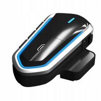 Mėlynas vandeniui atsparus motociklo šalmo ausinukas su Bluetooth