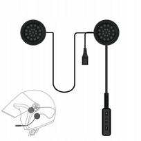 Bluetooth motociklo šalmo ausinės su triukšmo slopinimu ir ilgu veikimu, juodos