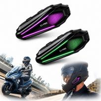 Belaidės „Bluetooth“ ausinės motociklo šalmui, MESH, 1000 m atstumas, 800 mAh, IP67