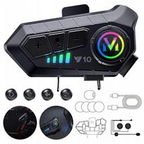 Bluetooth laisvų rankų įranga motociklo šalmui, 20 m, 1000 mAh, IPX6