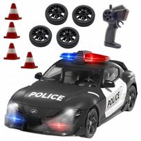 RC drifto automobilis 4x4 su LED šviesomis, valdomas nuotoliniu pultu
