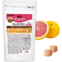 UHA Mikakuto Gummy Supplement Multivitamin (Pink Grapefruit Flavor 30 Days Supply) (Contains 11 Types Vitamins Vitamin C D) Supplementation Support 2