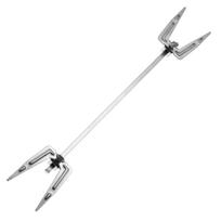 1Pc Air Fryer Oven Fork Grill Barbecue Rotisserie Spit Chicken Meat Roasting Fork Rotating Fork white