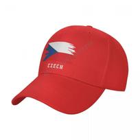 Baseball Cap Czech Republic Flag Cool Czechs Fans Wild Sun Shade Peaked Adjustable Outdoor Caps for Unisex Women One Size