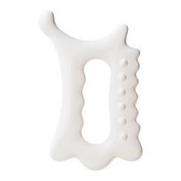 Veido Gua Sha masažo lentos derva, mažinanti riebalus, Static Free, nešiojama viso kūno šveitimo lėkštė suaugusiems moterims onesize white