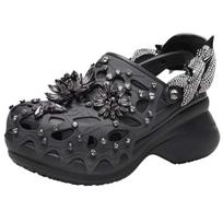 Crocs Classic Bae Clog  Black Women's 212453-0LD 34-35 juoda