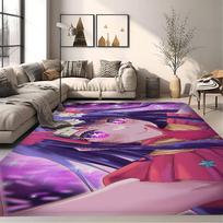 Anime Oshi No Ko Hoshino Įėjimo kilimėlis Nordic stiliaus Miegamojo Svetainės Durų kilimėlis Namų Balkono Neslystantis Modernus Namų Dekoras 40cm x 60cm white