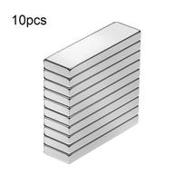 10 vnt. Sidabriniai stačiakampiai stiprūs magnetai 20X10X2mm Neodimio magnetas Nuolatiniai magnetai Šaldytuvas 10pcs