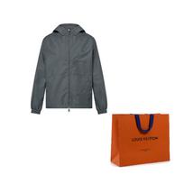 Lv Damier Žakardinis Dvipusis Nailoninis Vėjo Striukė 1AFYA7 44-Original Gift Bag pilka
