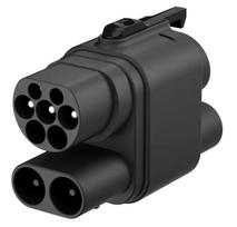 AC+DC CCS2 į CCS1 adapteris elektromobiliams (Europos į JAV standartą)