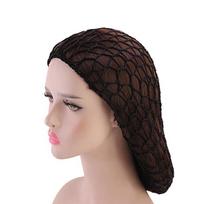 Crochet Hair Snood & Sleeping Cap - Handmade Breathable Hair Net For Women, Long Hair Protector & Holder juoda