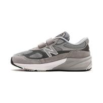 New Balance 990v6 Hook & Loop Little Kid Castlerock Kids Sneakers Grey Silver PV990GL6 31 gray