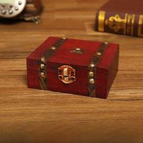 Luxury Wooden Jewelry Box With Lock For Makeup Storage And Home Organization StyleA,13*12*5.4cm brown