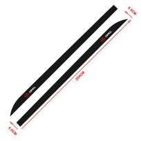 2pcs Car Door Side Skirt Car Body Decal Carbon Fiber Sticker For Opel Astra j g Insignia Corsa d Vectra c Zafira a Auto Gadgets black