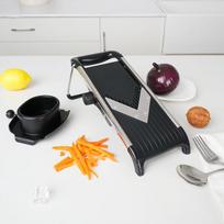 Adjustable Mandoline Slicer Stainless Steel Vegetable Cutter with 15mm Thickness Settings and Safety Glove for Kitchen juoda