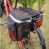 Premium Quality Cycling Bike Bicycle Rear Rack Seat Trunk Saddle Storage Pannier Bag raudona