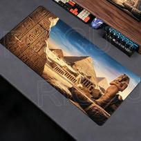 Majestic Pyramids of Giza Mouse Pad Large Desk Accessories Desk Pad Rubber Base Edge Mousepad Non-Slip Mousepad for Office 40cmx90cm gray