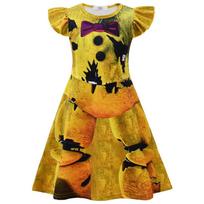 26313 Vaikams Mergaitėms Five Nights at Freddy's Geltonas Lokio Suknelė 150cm geltona
