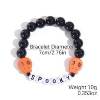 New Fashion Acrylic Women's Bracelet Ethnic Style Buddha Bead Bracelet Women's Acrylic Bracelet Jewelry 25 Black acrylic beads black