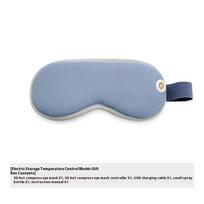 3D Heated Steam Eye Mask With Built In Battery And Smart Temperature Control For Sleep Aid And Full Blackout blue