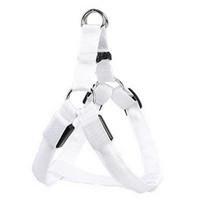 LED Pet Harness USB įkraunami šviečiantys šunų pakinktai 3 apšvietimo režimai reguliuojama tamsoje švytinti saugos liemenė naktiniams pasivaikščiojimams vidutiniams dideliems šunims M balta