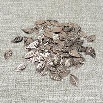 Double-Hole 9x16mm Leaf Sequins for DIY Jewelry and Clothing Accessories 9×16mm Leaf gray